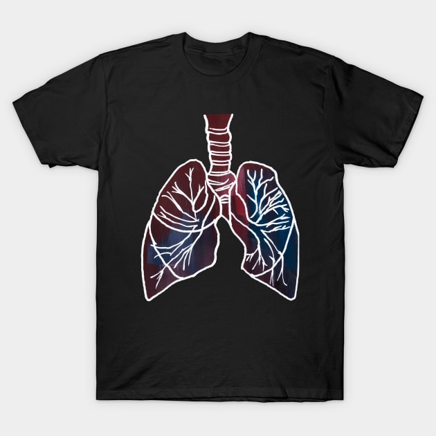 Gouached Lungs T-Shirt by ayemfid